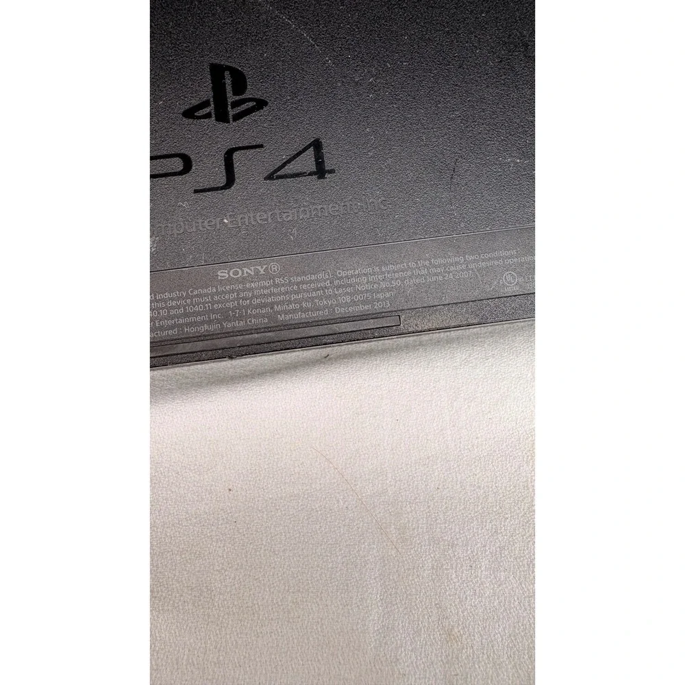 *Untested*Sony PlayStation 4 PS4 Console Black CUH-1001A 500GB Video Game System